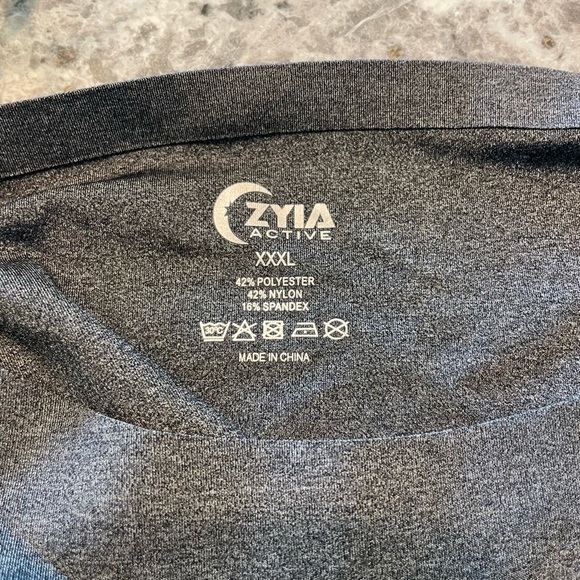 Zyia Active sports bralette size XXXL charcoal - Picture 7 of 7